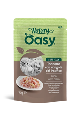 Oasy Wet Cat Natury Soft Jelly - Tonnetto Con Vongole - 70 g