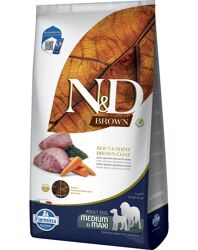 N&D Brown Dog Agnello,Carote e Spirulina Adult Med/Max - 7 Kg 