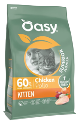 Oasy Dry Cat Superior Kitten - Pollo - 300 g