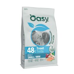 Oasy Dry Dog Monoprotein Adult Small/Mini Trota - 800 g
