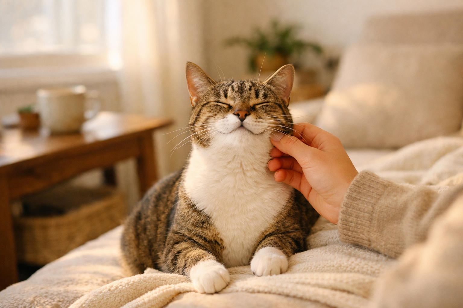 Gatto felice che mangia Forza10 Cat Active Hypoallergenic