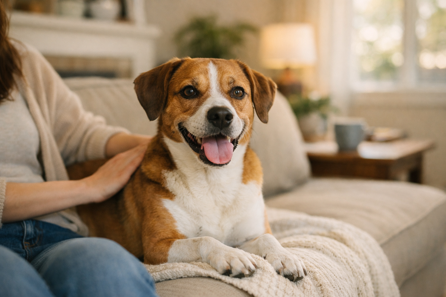 Cane giocoso in giardino dopo il pasto MOBILITY Adult