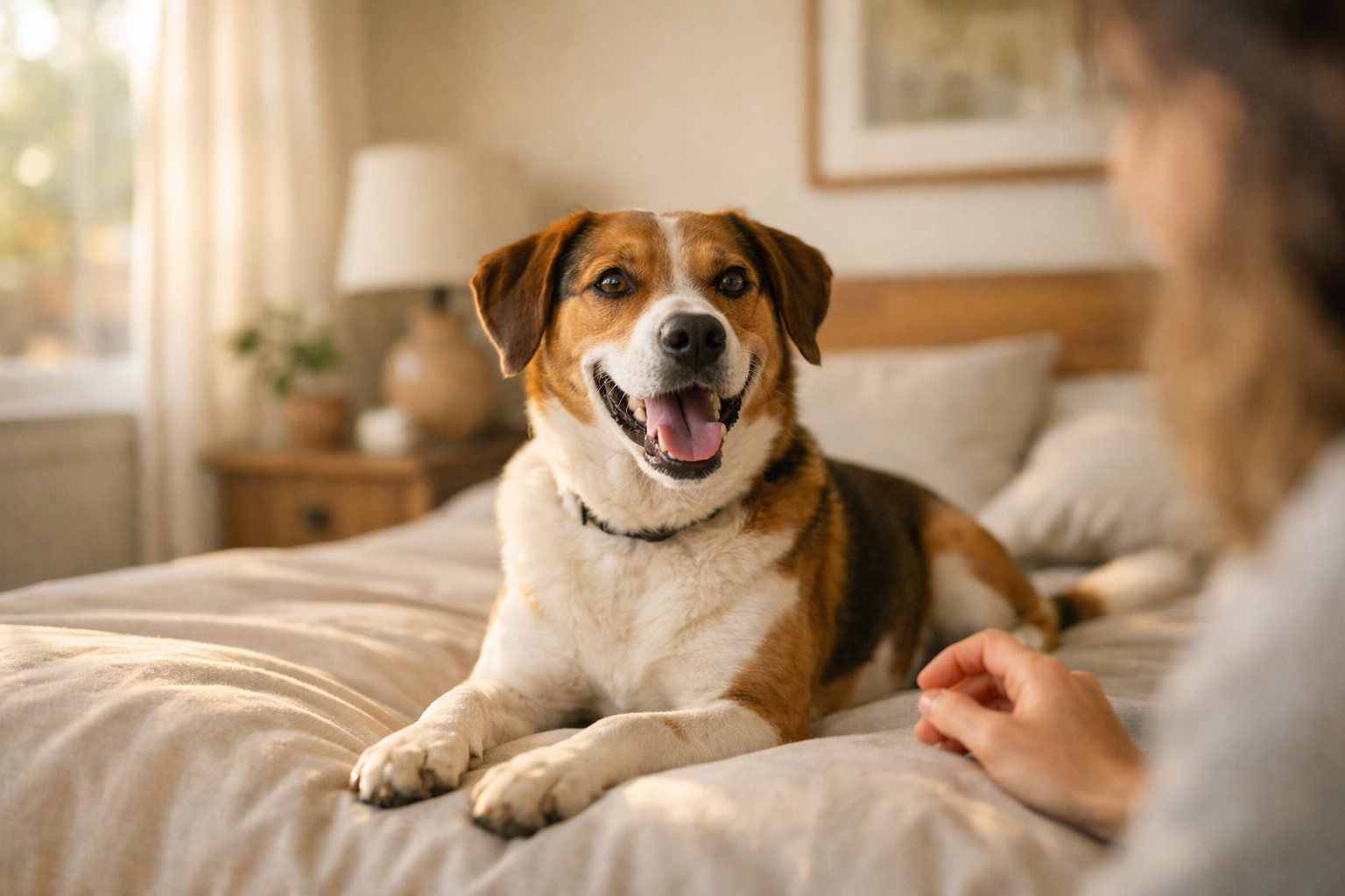 Cane felice mentre mangia Forza10 Active Gastroenteric