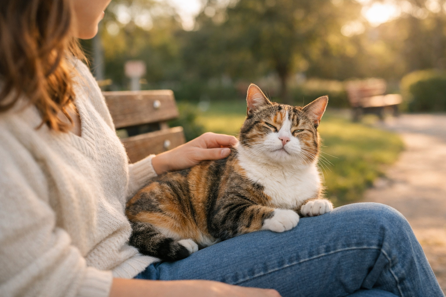 Gatto mentre esplora un momento rilassato
